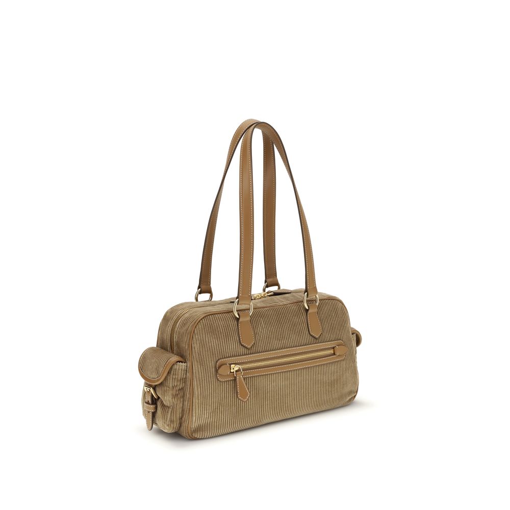 Miu Miu – Sac porté épaule en velours côtelé