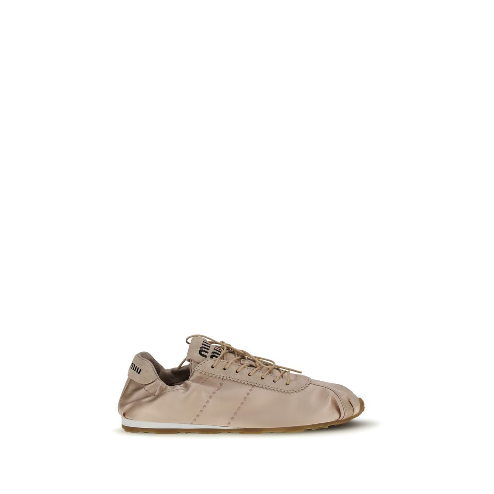 Miu Miu — Sneakers Plume en satin multicolore avec semelle étoilée