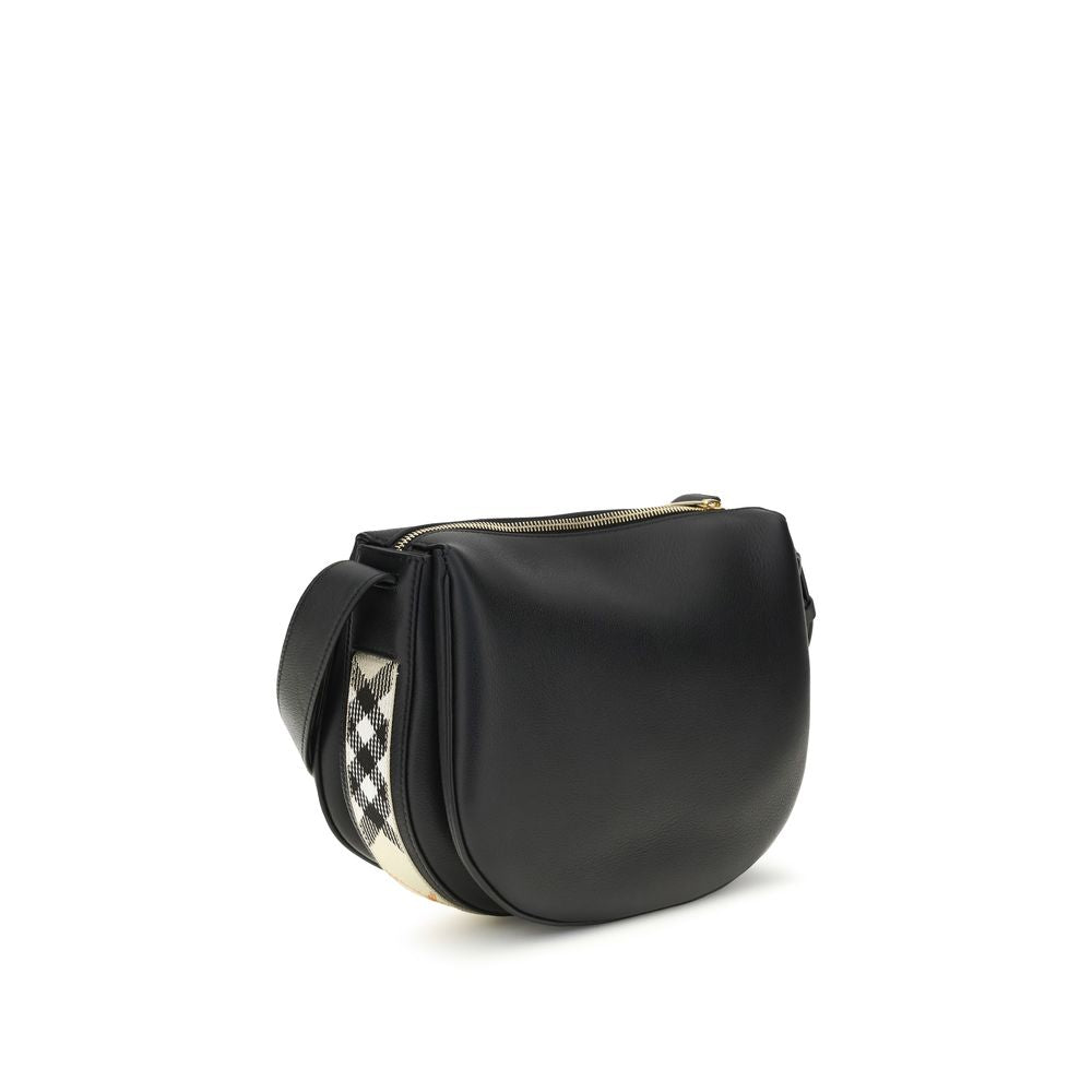 Burberry – Sac porté épaule en cuir embossé avec logo patch