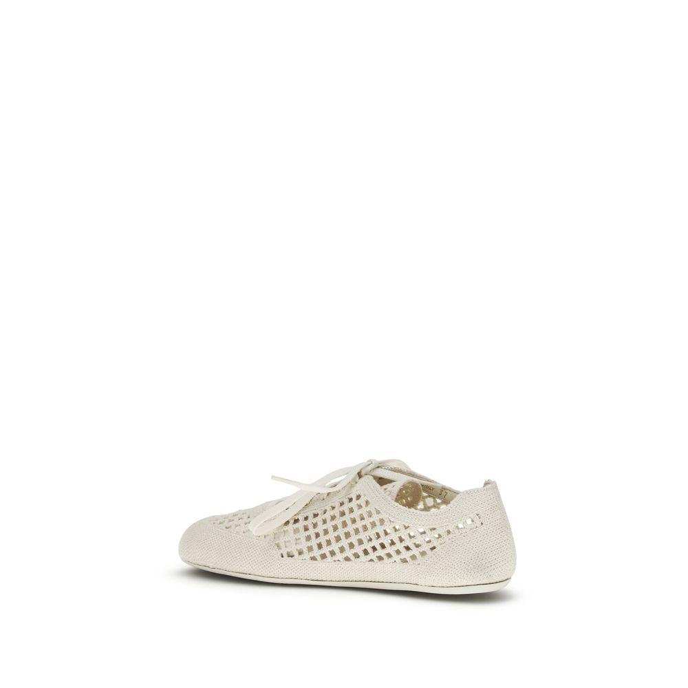 Prada – Sneakers en crochet avec logo brodé