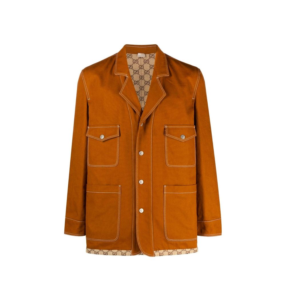 Gucci – Veste en coton à motif logo all-over
