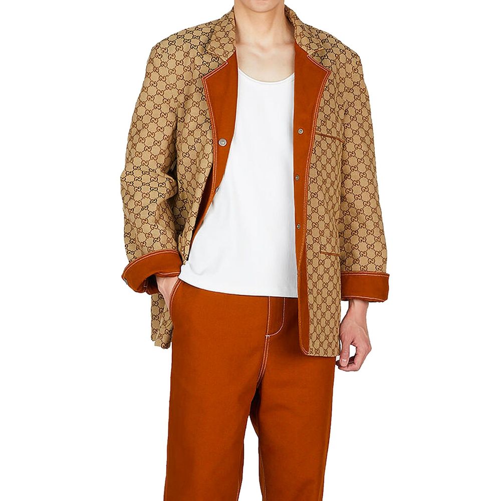 Gucci – Veste en coton à motif logo all-over
