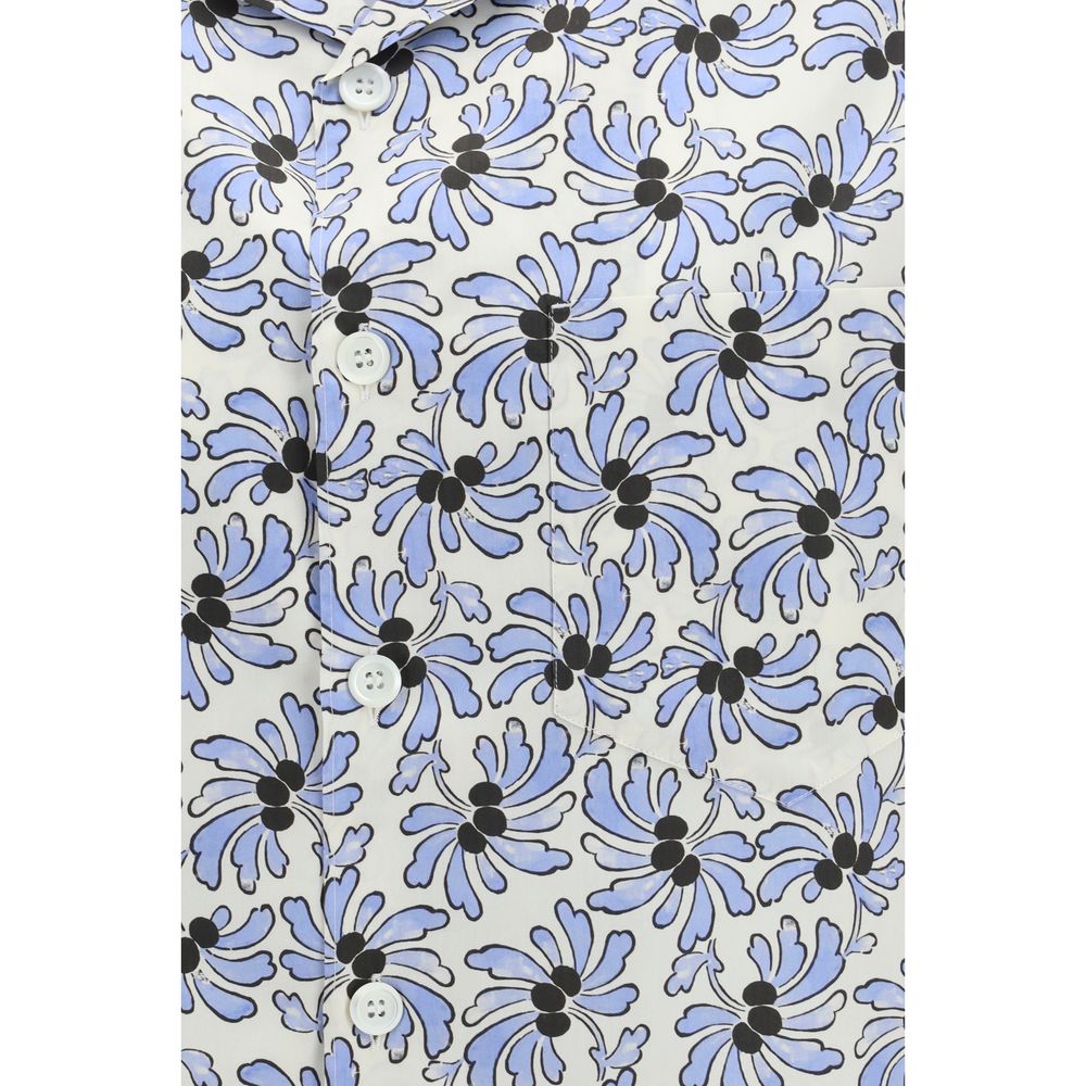 Prada – Chemise en coton à imprimé floral
