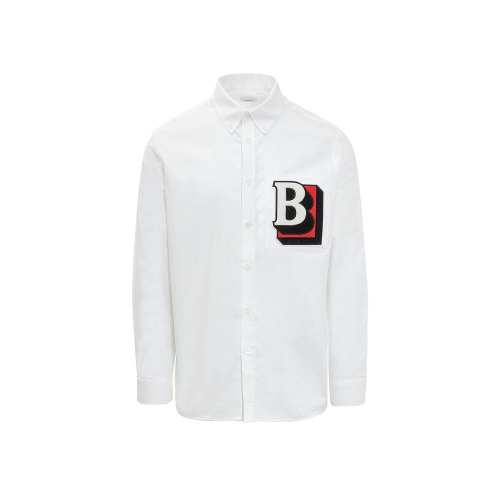 Burberry – Chemise en coton avec détails brodés