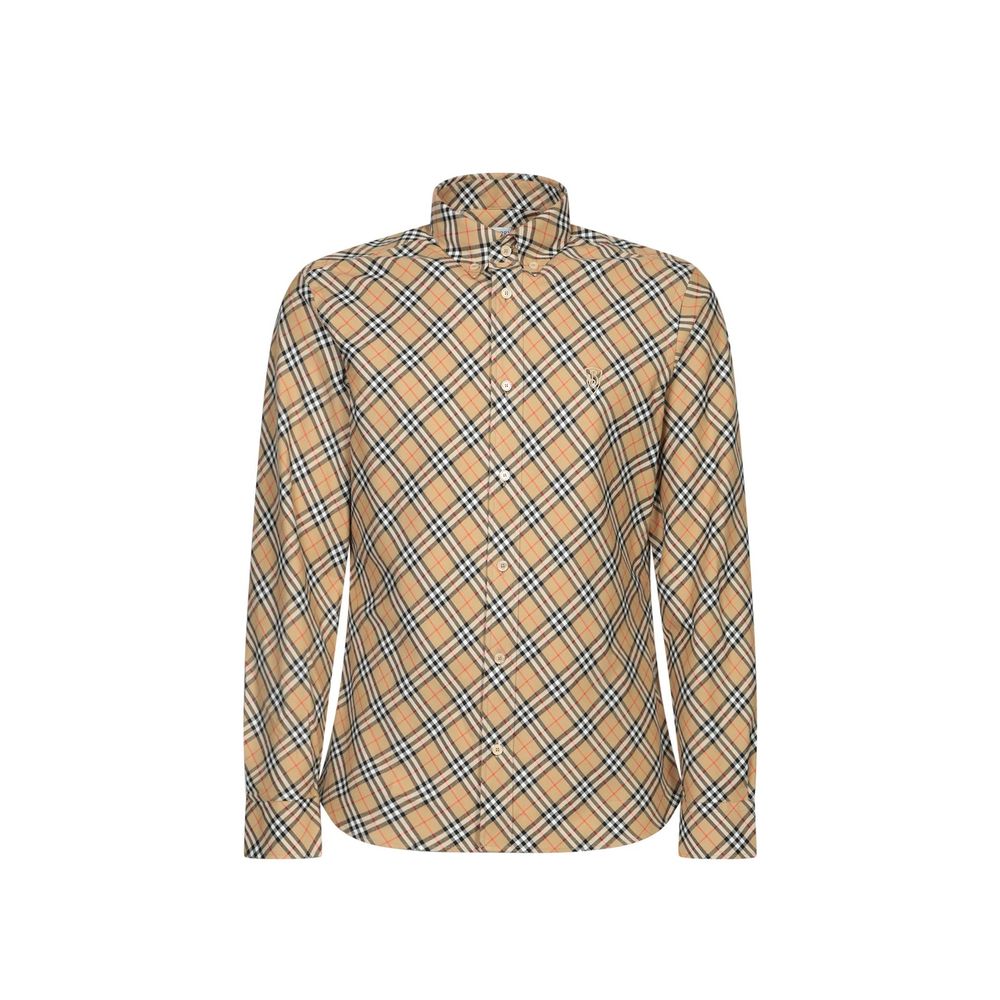 Burberry – Chemise en coton à motif Check iconique