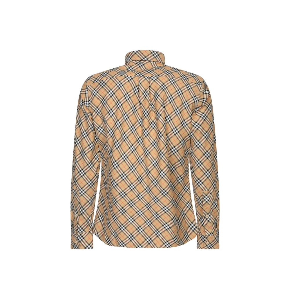 Burberry – Chemise en coton à motif Check iconique