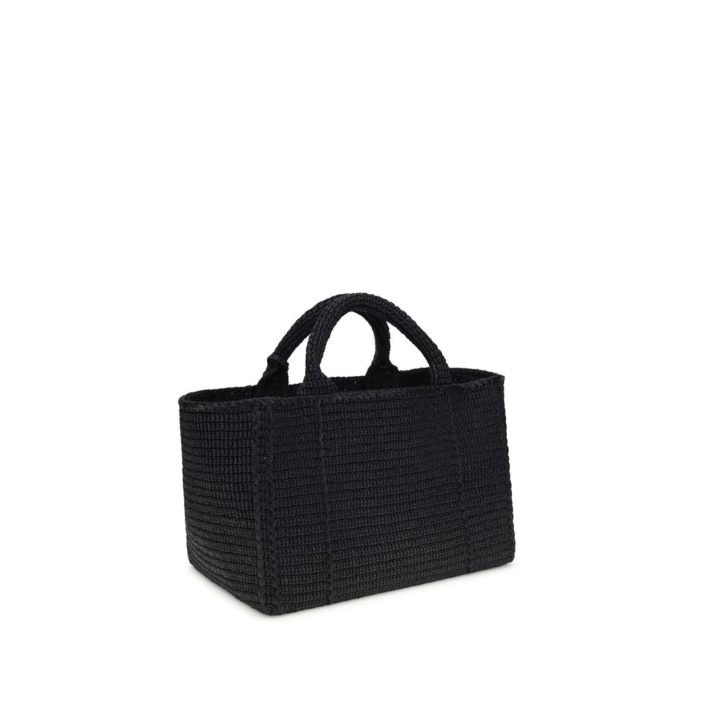 Prada – Grand cabas en crochet effet raphia