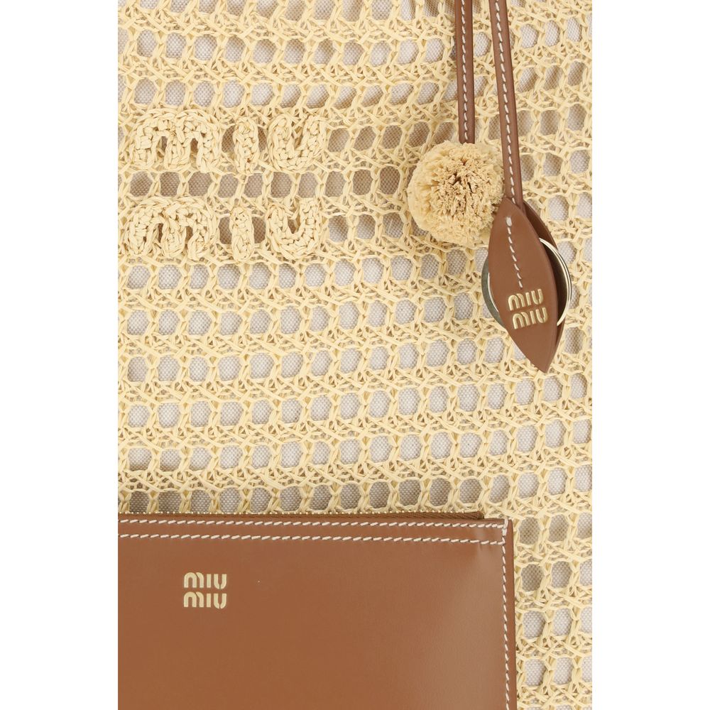 Miu Miu – Sac porté épaule Ivy en crochet avec charms