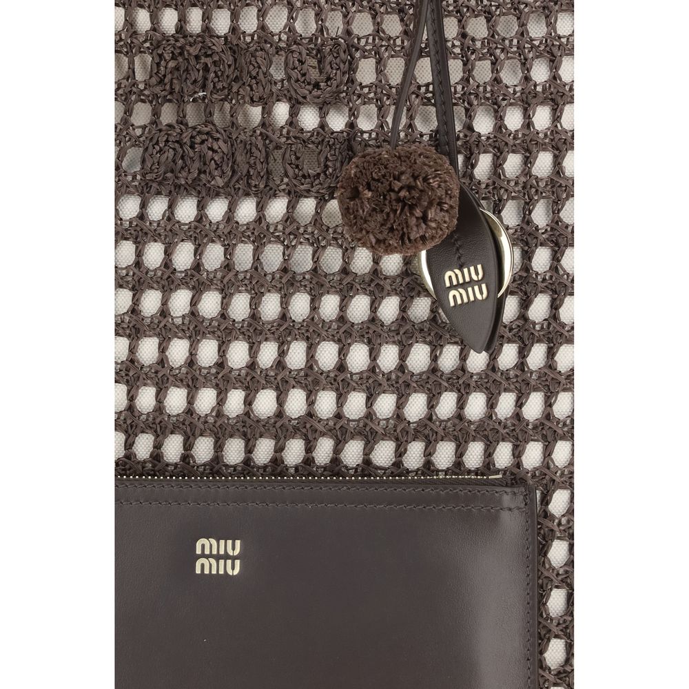 Miu Miu – Sac porté épaule Ivy en crochet avec charms