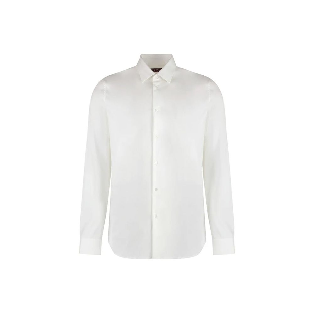 Gucci – chemise en coton stretch avec boutons nacrés