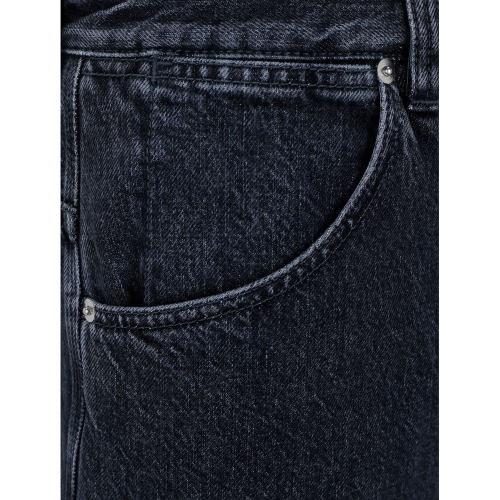 Gucci – Jean en coton avec patch logo iconique