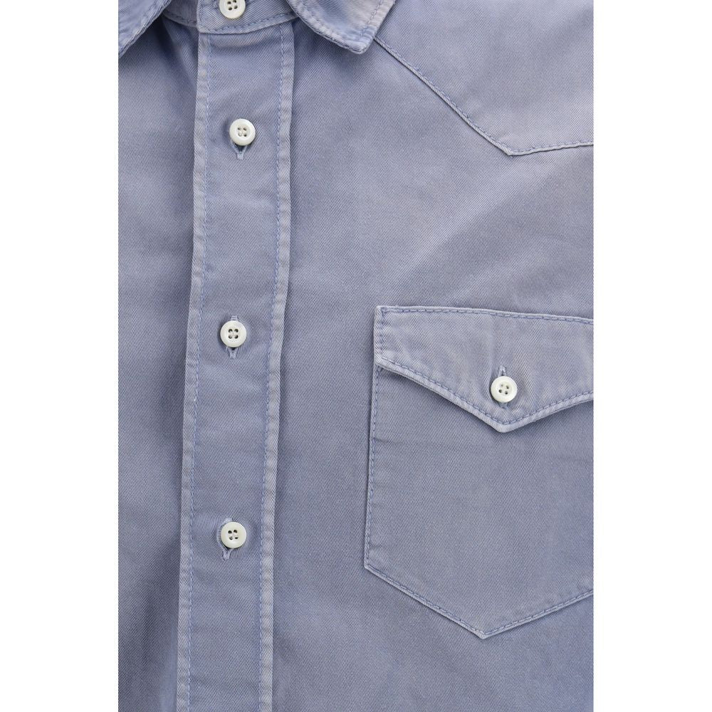 Prada – Chemise en coton avec poches à rabat