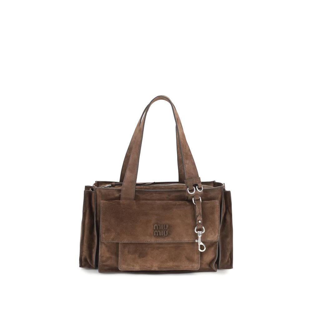 Miu Miu – Sac porté épaule Utilitaire en suède