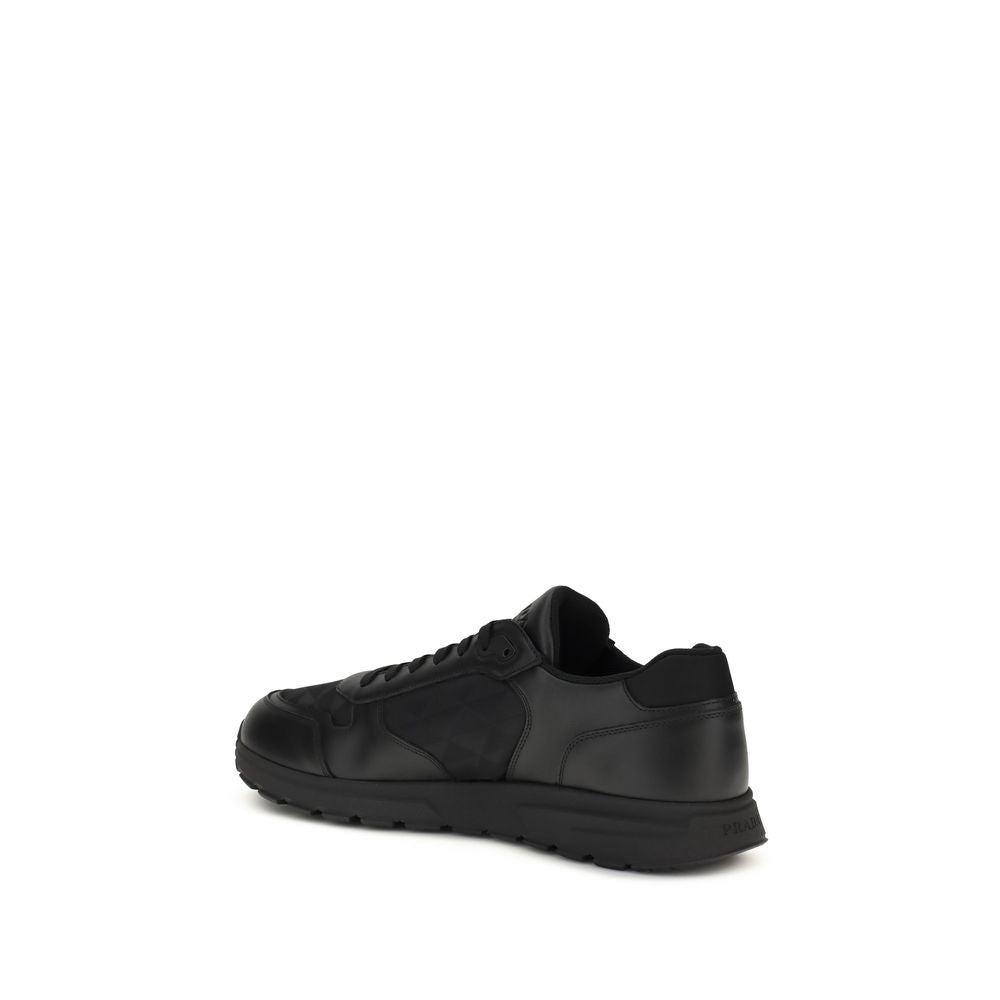 Prada – Sneakers en Re-Nylon et cuir avec logo triangle