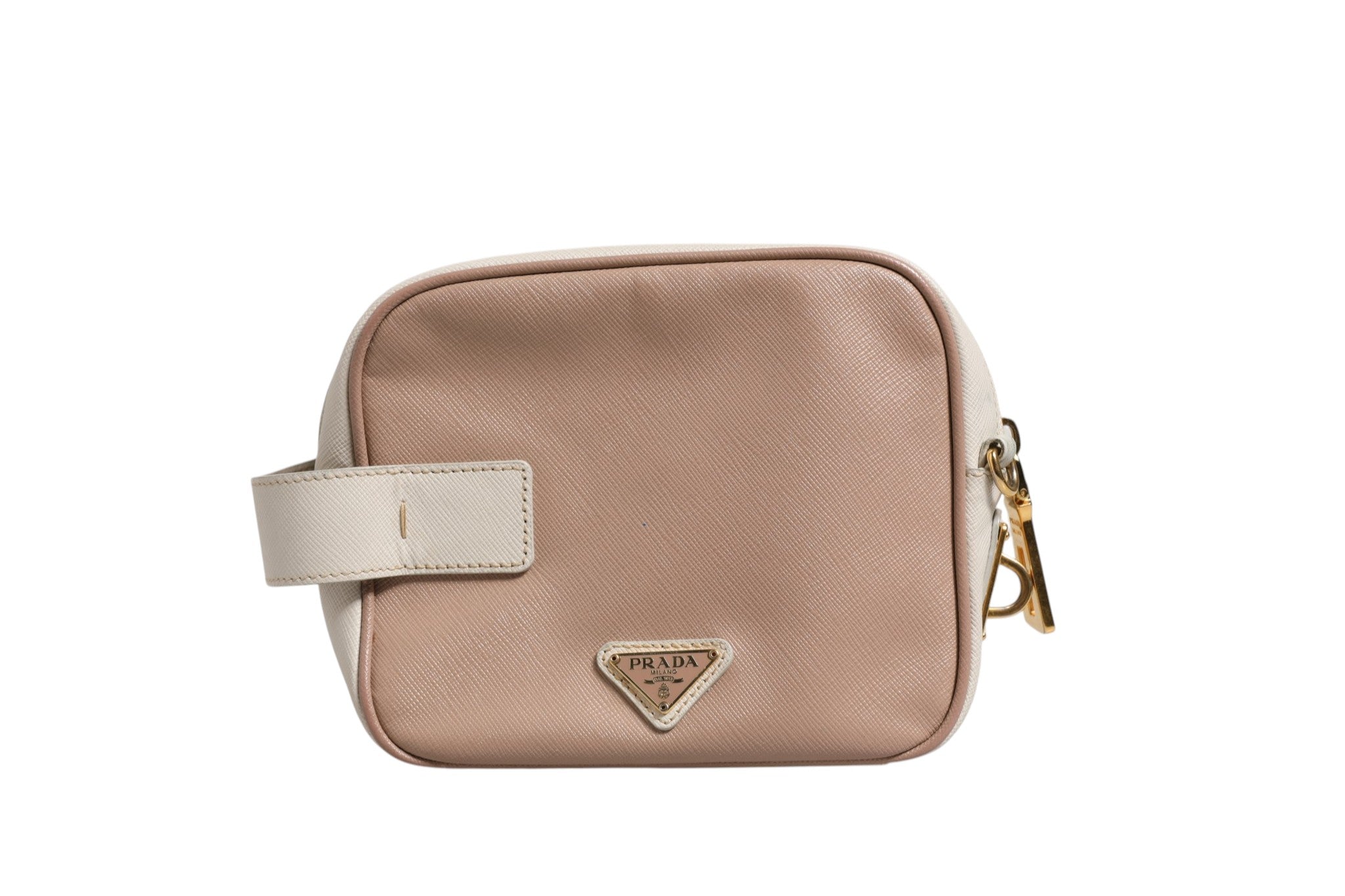 Prada – sac porté épaule en cuir – Clay Gray Small