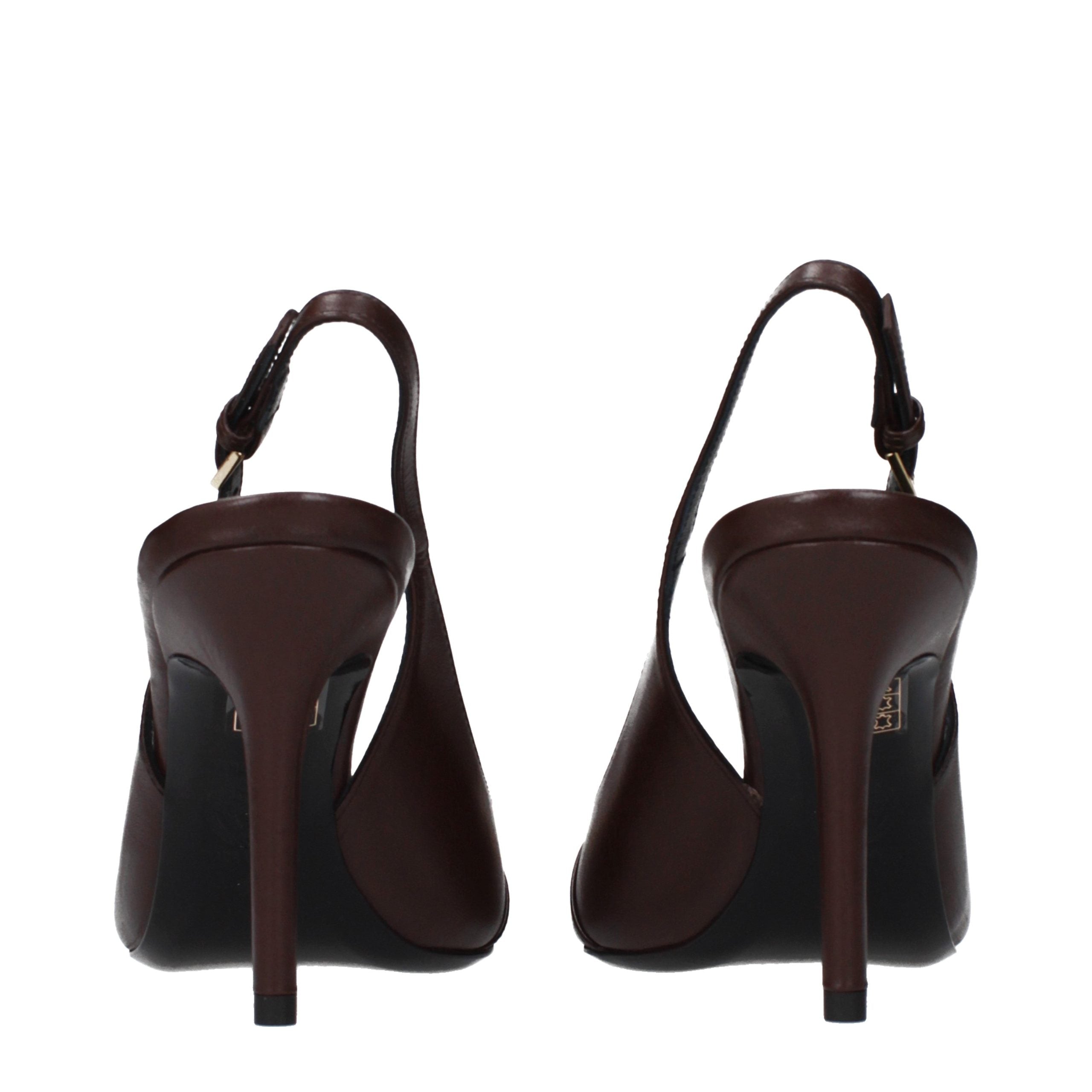 Versace – Sandales en cuir avec signature Medusa