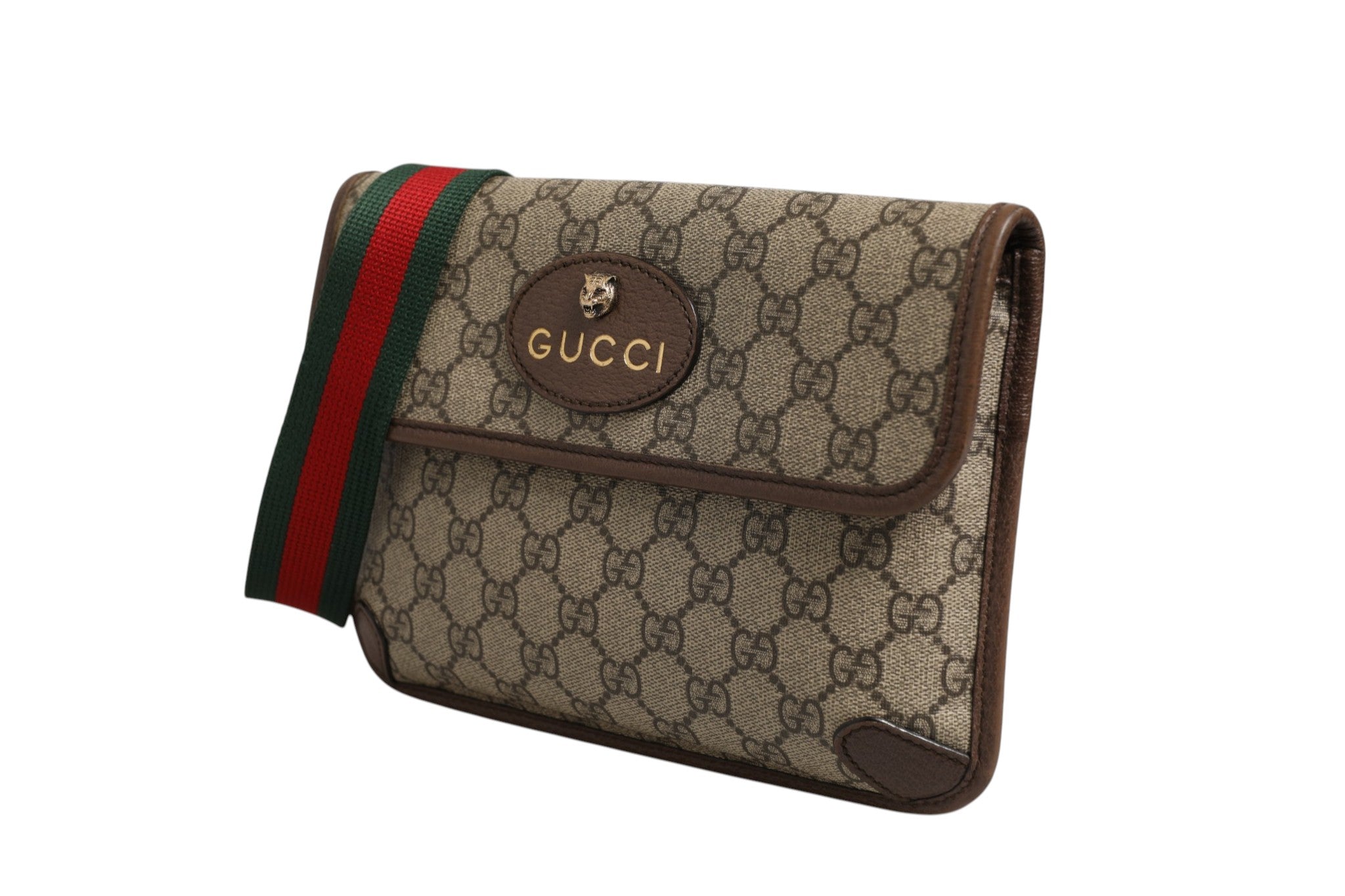 Sac ceinture Supreme Monogram Neo Vintage Web marron
