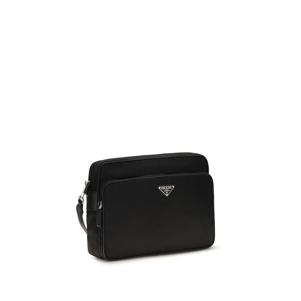 Prada – Sac porté épaule en Re-Nylon avec logo triangle