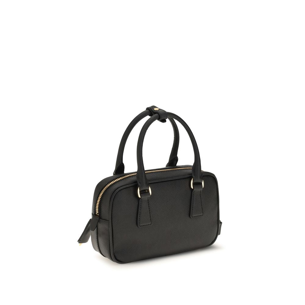 Prada – Sac à main en cuir Saffiano avec logo triangle