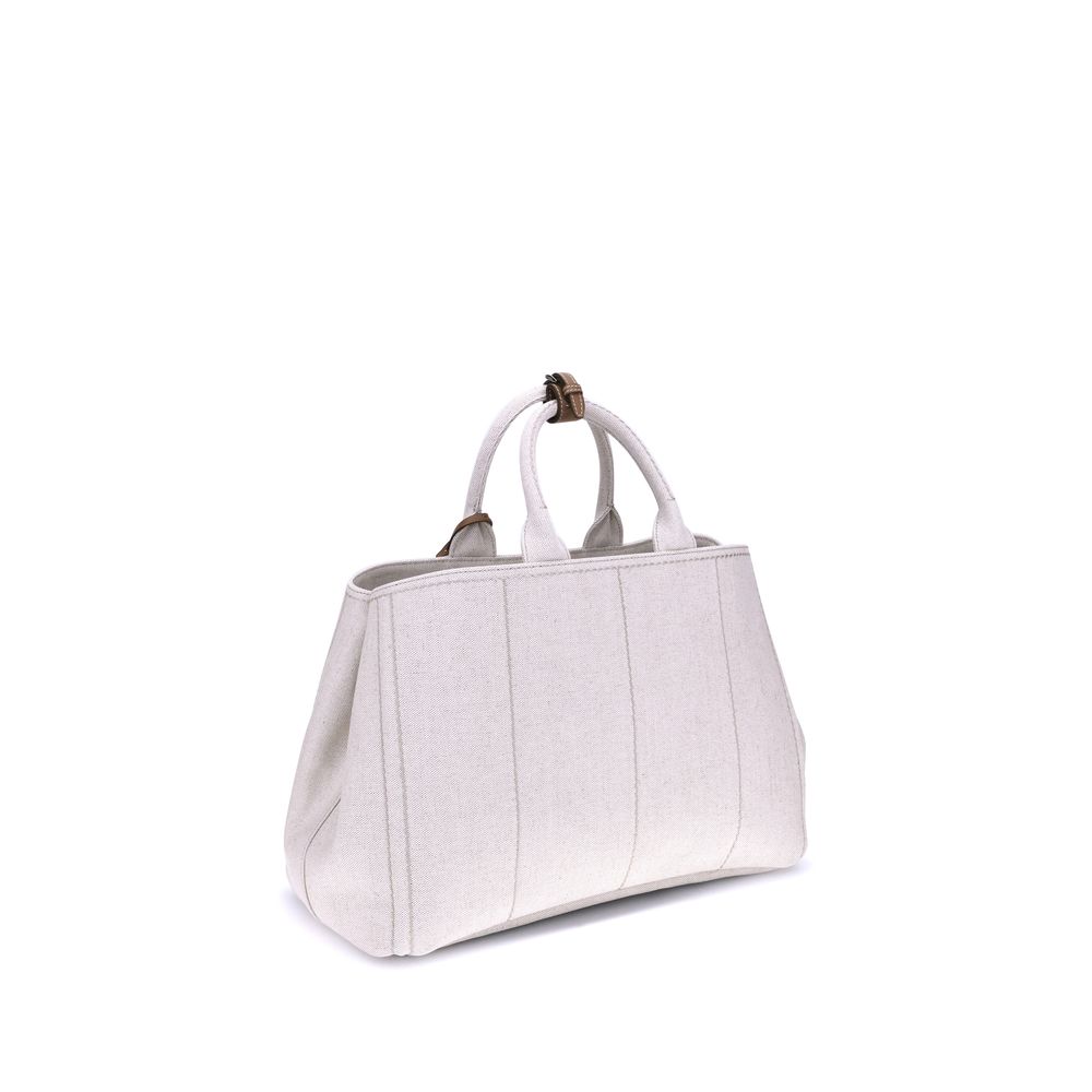 Prada – Sac à main extra large Jardinière en lin et coton