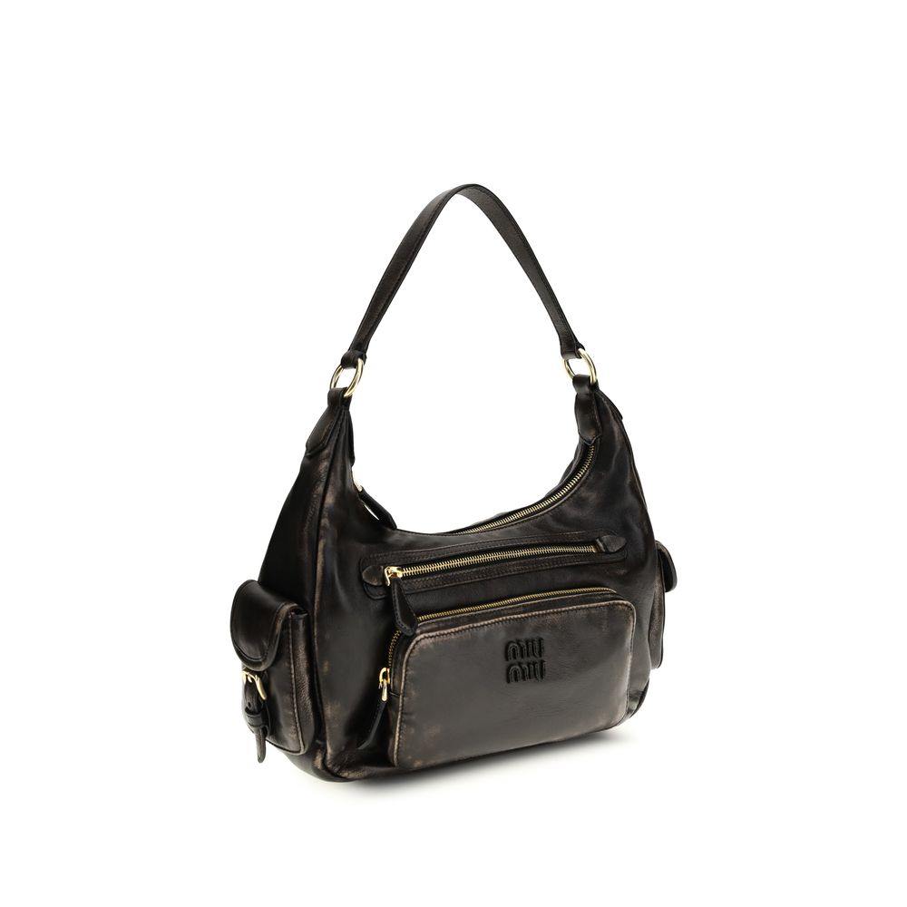 Miu Miu – Sac porté épaule Pocket en cuir