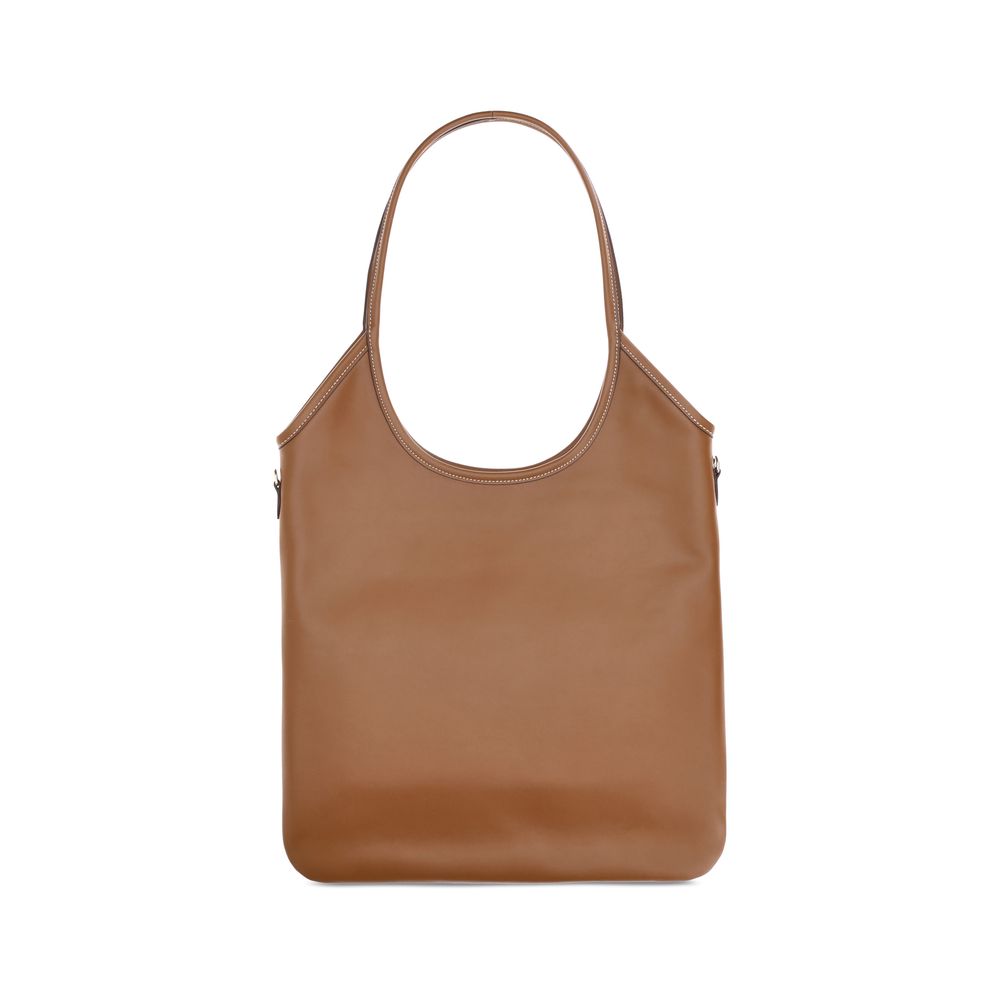 Miu Miu – Sac porté épaule Ivy en cuir avec surpiqûres contrastées
