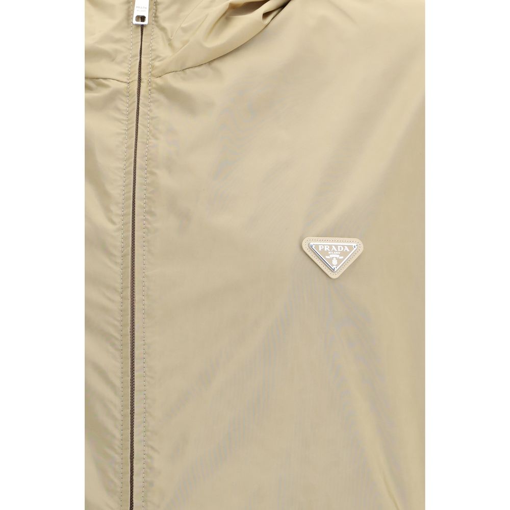 Prada – Doudoune réversible Re-Nylon avec logo triangle