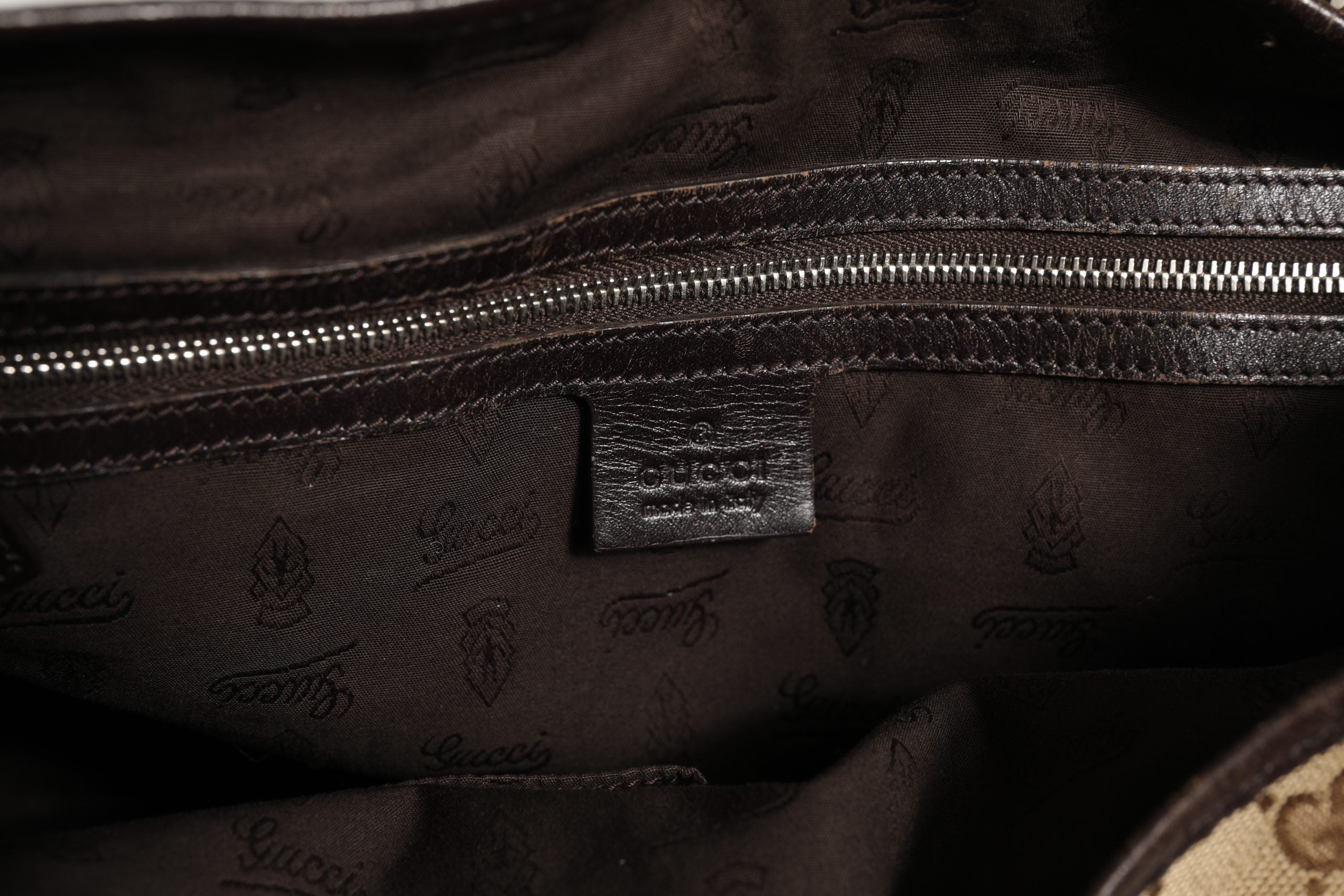 Sac cabas Twins Medium en toile beige et noire