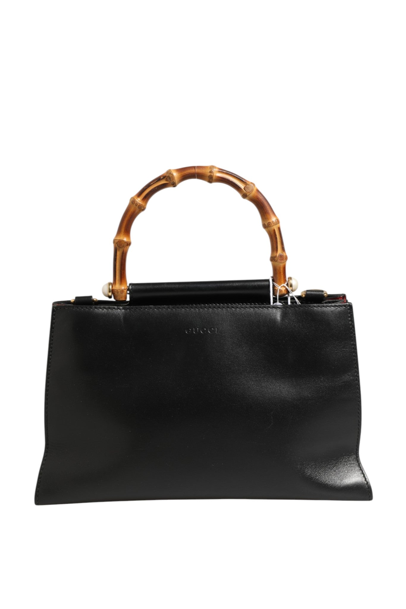 Sac en cuir Nymphaea Bamboo à poignée supérieure