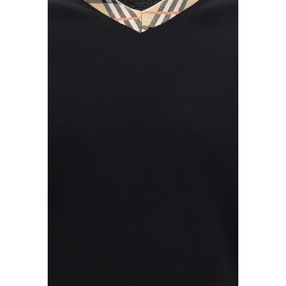 Burberry – Pull en laine mérinos avec détail Check
