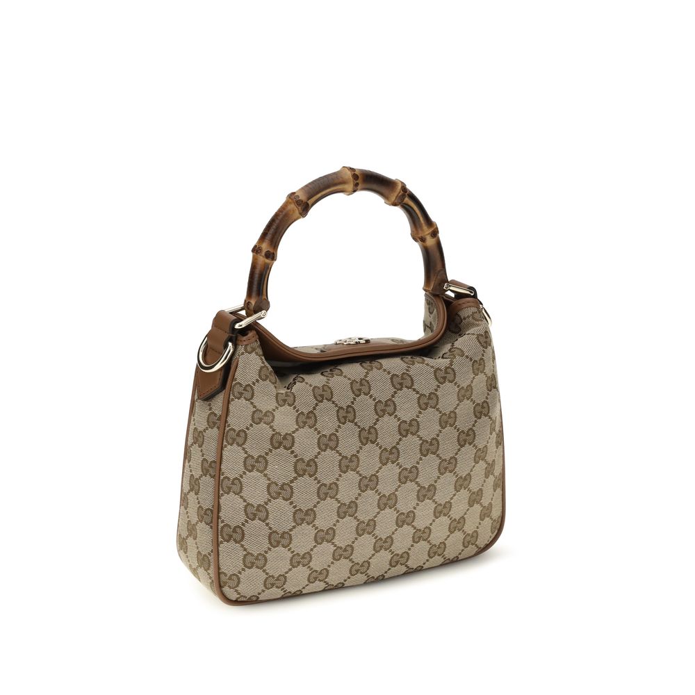 Gucci – Sac porté épaule Diana Small en tissu GG