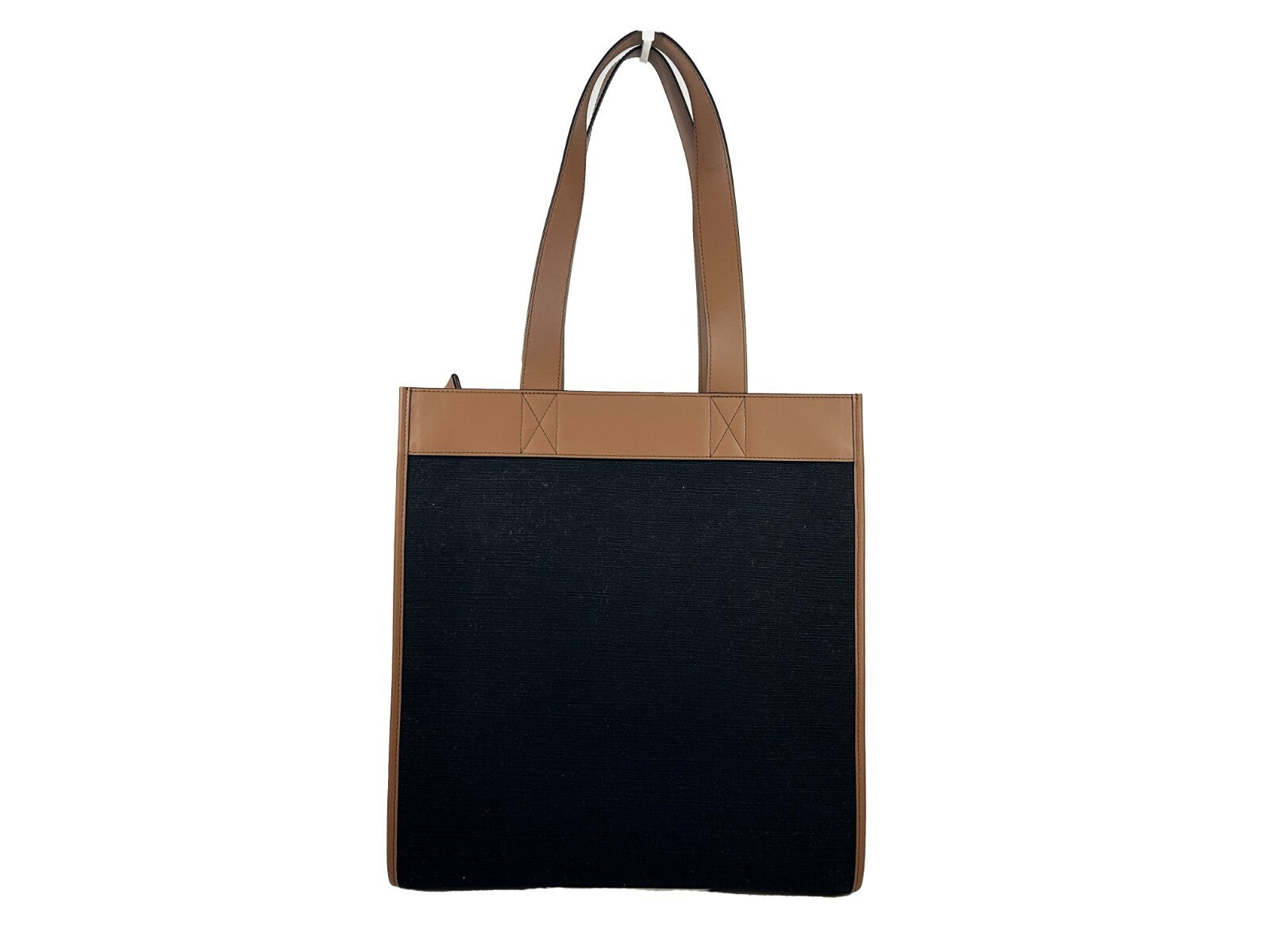 Burberry – Small Pocket Tote Manzon Bag en canvas et cuir