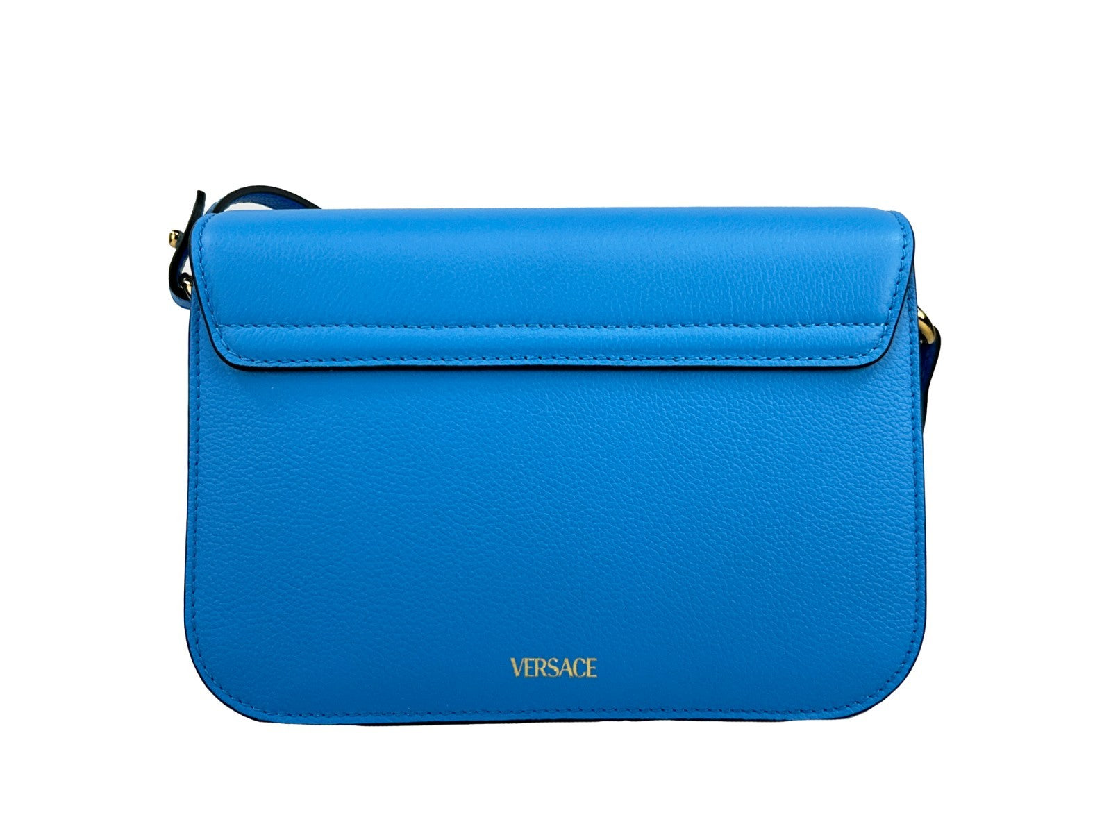 Versace – Sac crossbody La Medusa en cuir bleu