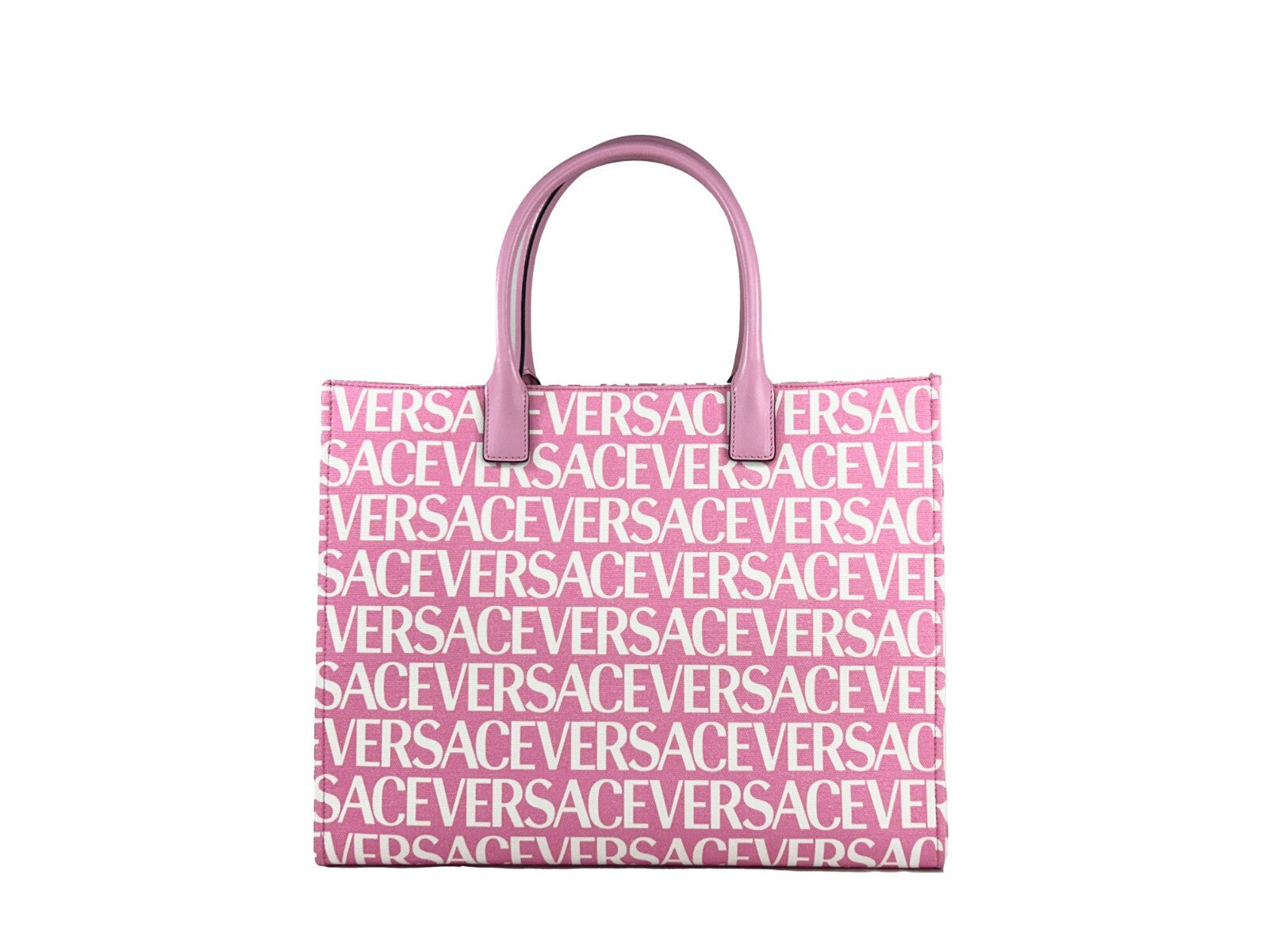 Versace – Grand cabas Medusa en toile rose poudré