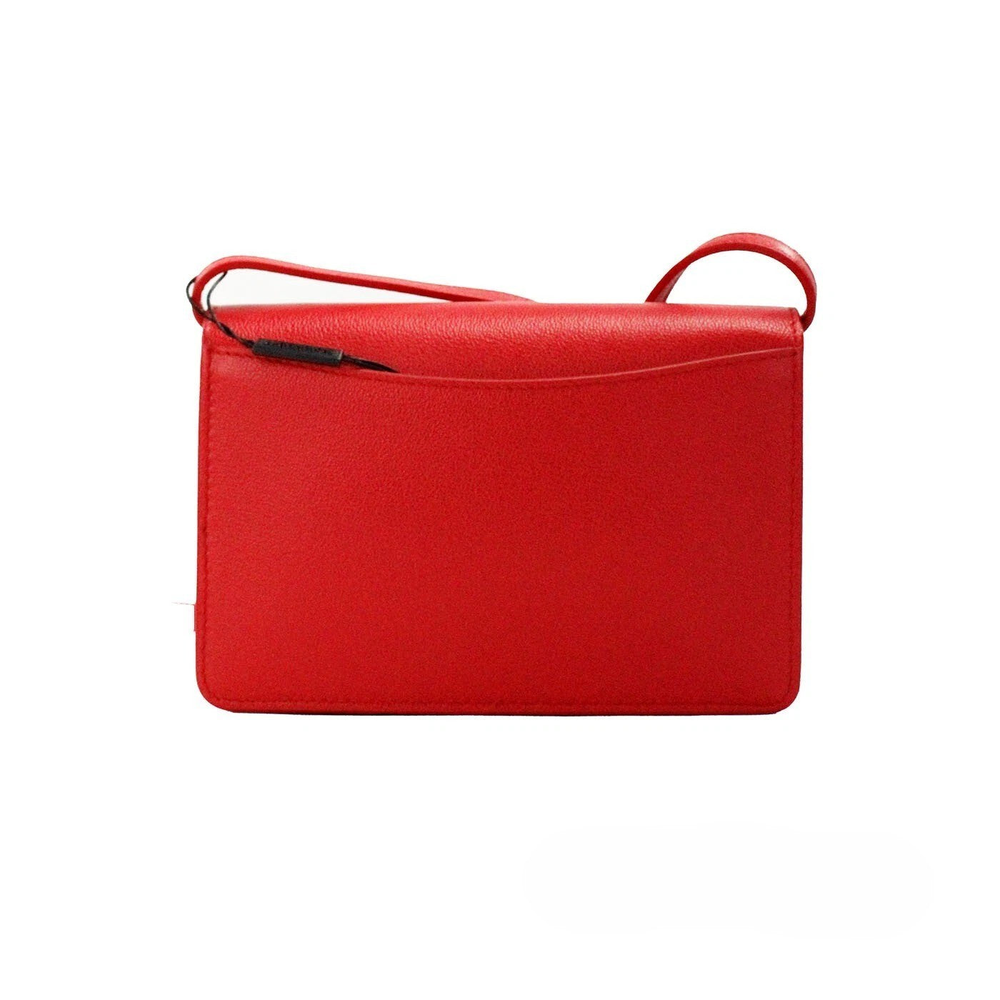 Burberry – Sac crossbody Hampshire Small en cuir lisse rouge