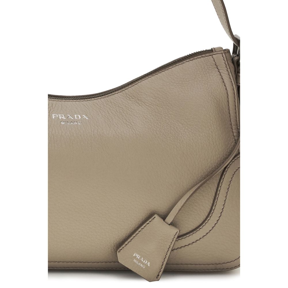 Prada – Sac porté épaule Aimée Large en cuir