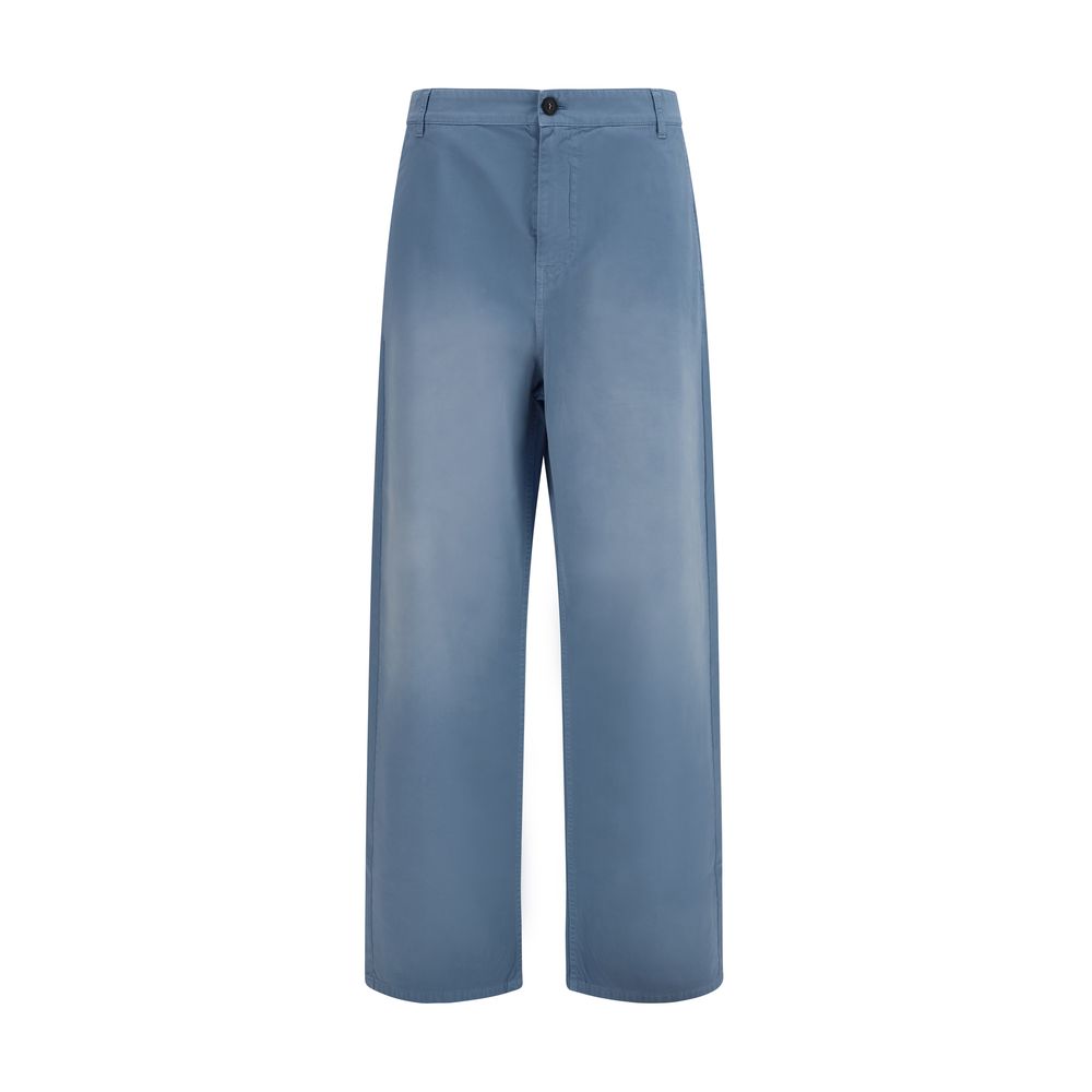 Miu Miu – Pantalon wide-leg garment-dyed en coton