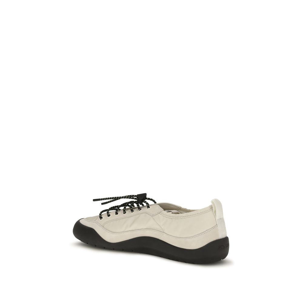 Prada – Sneakers en cuir et tissu techniques