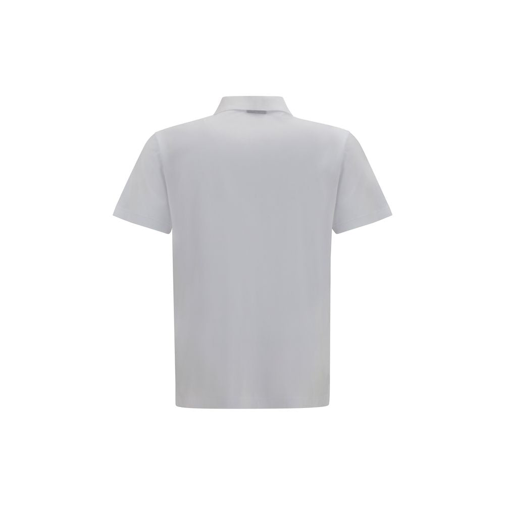 Gucci – Polo en jersey de coton avec Web et blason Gucci