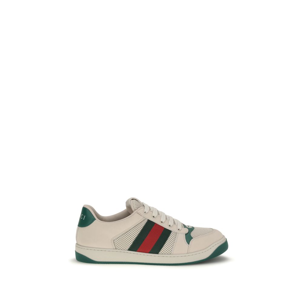Gucci – Sneakers Screener en mesh et cuir