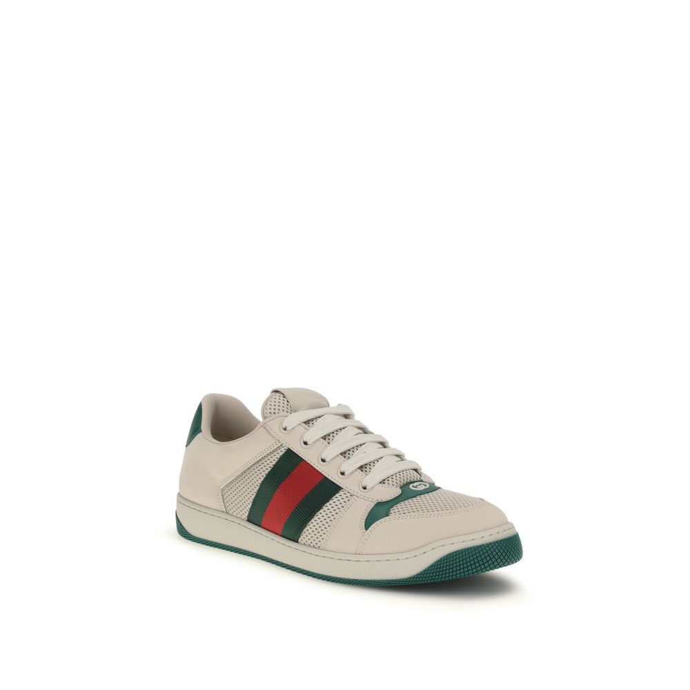 Gucci – Sneakers Screener en mesh et cuir