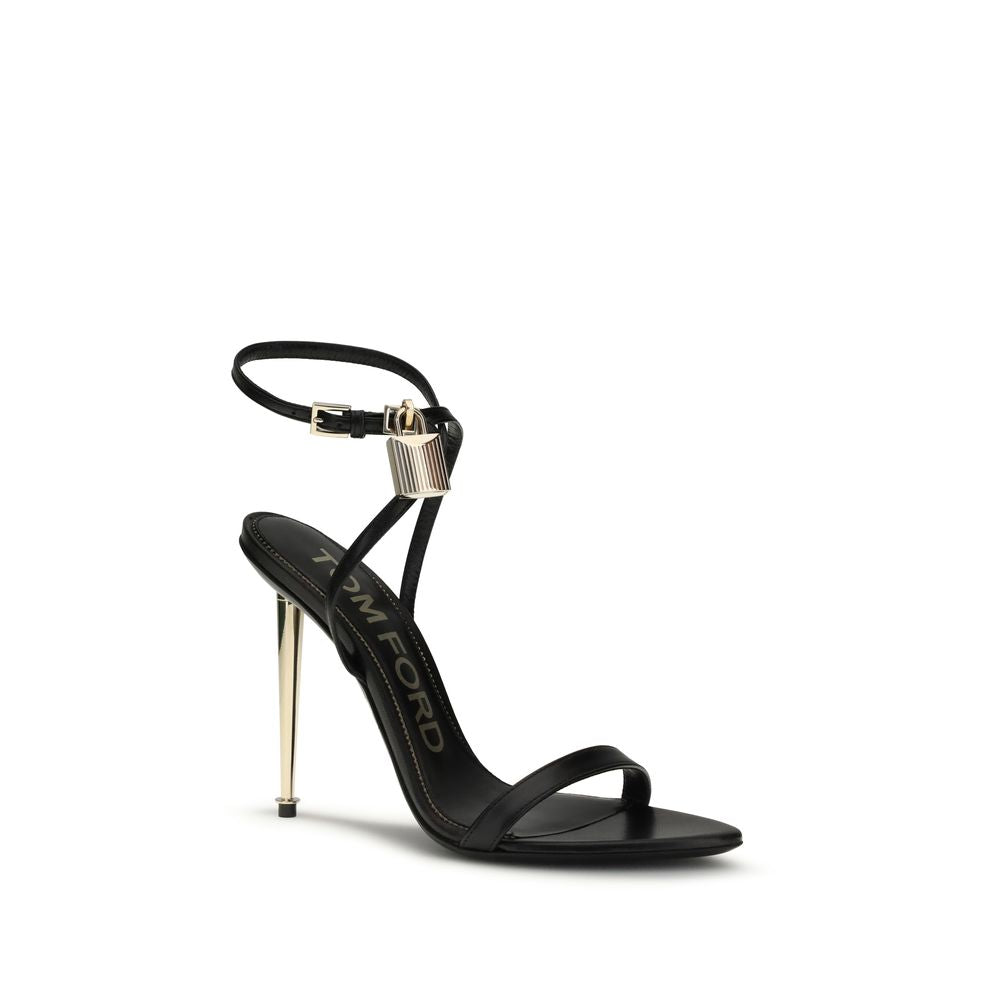 Tom Ford – Sandales à talon Padlock Pointy Naked