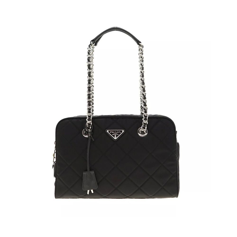 Black Nylon Shoulder Bag