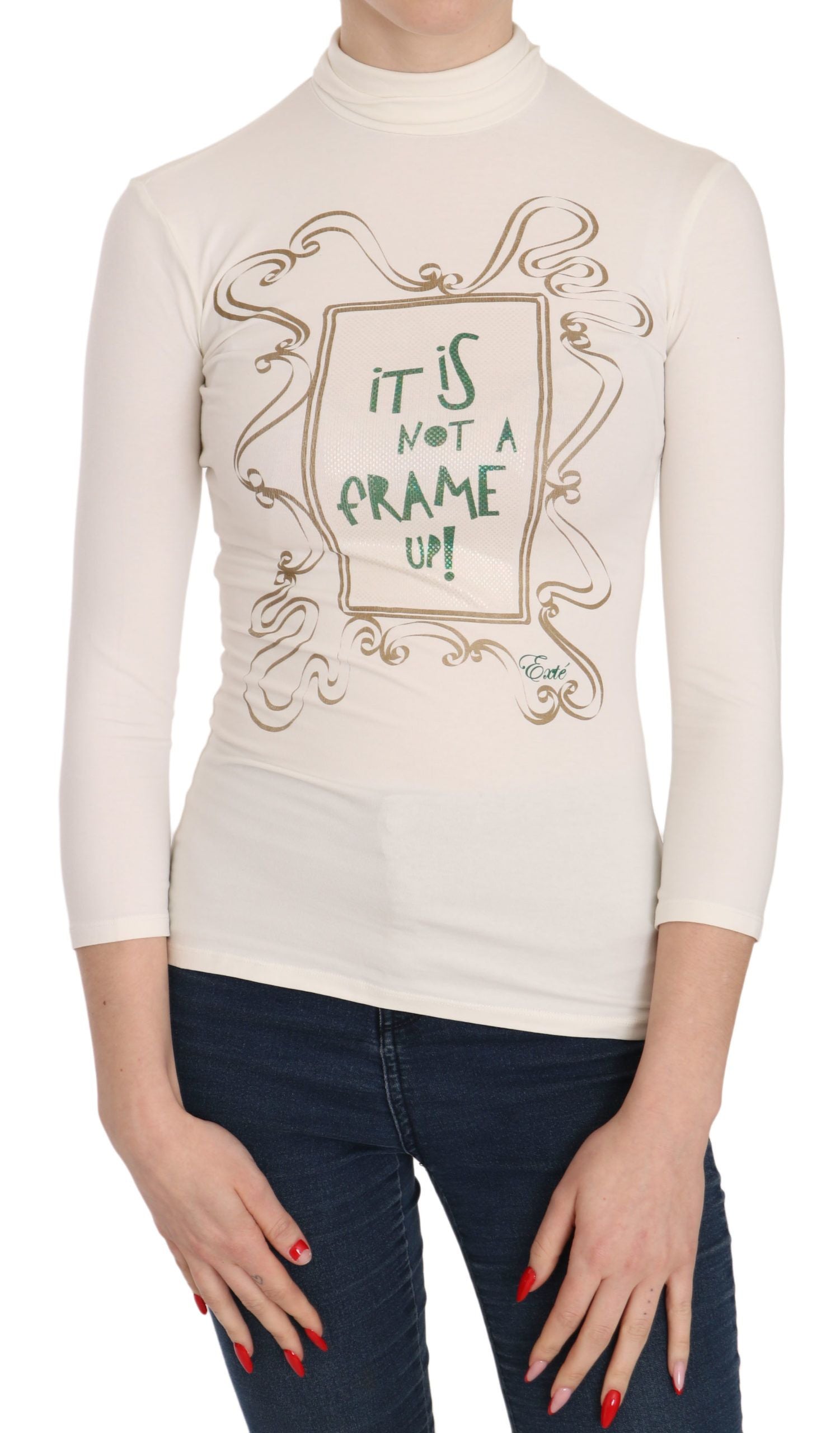 Crew Neck It Is Not A Frame Up! Blouse