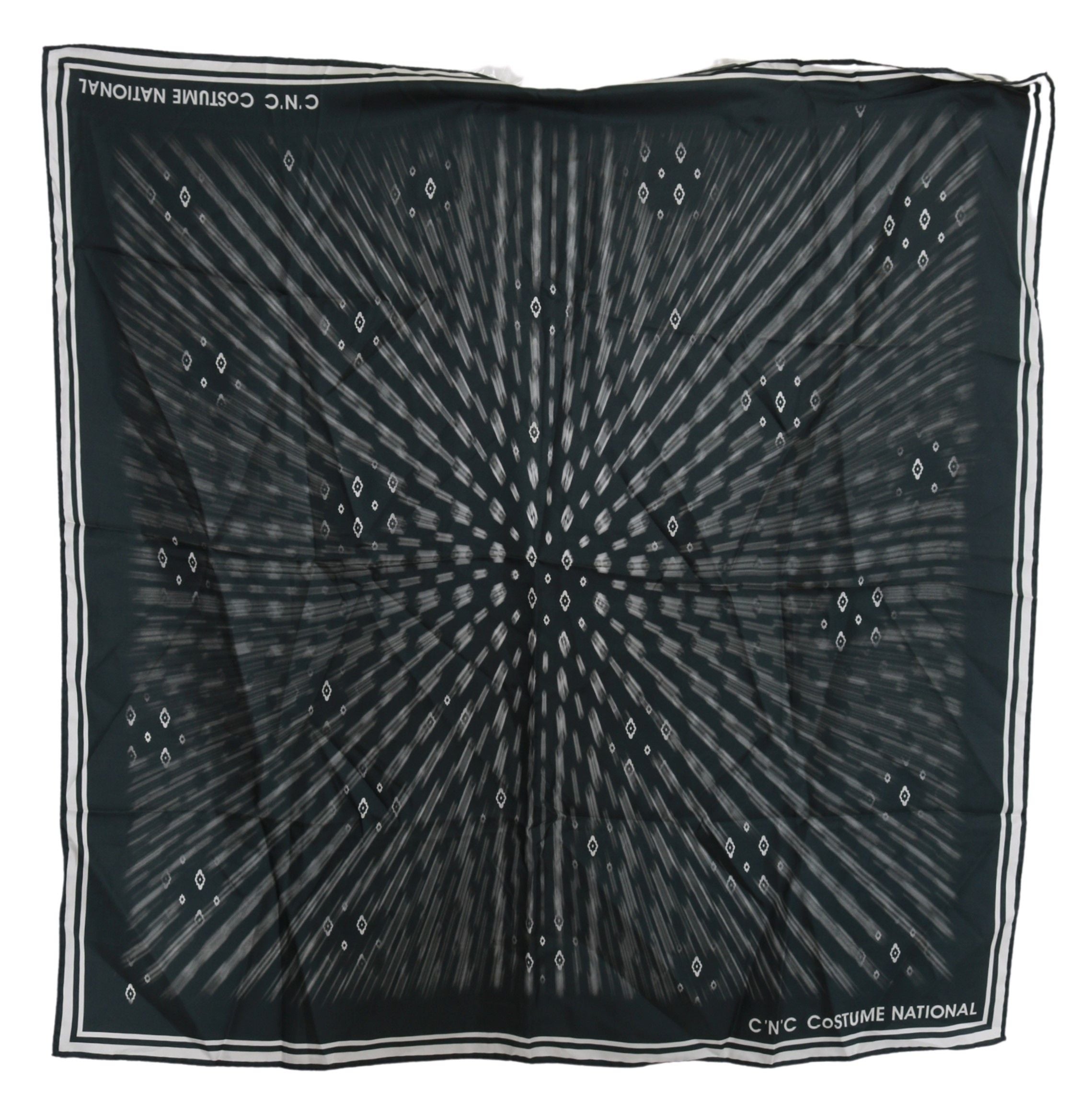 Blue Foulard Silk Women Scarf