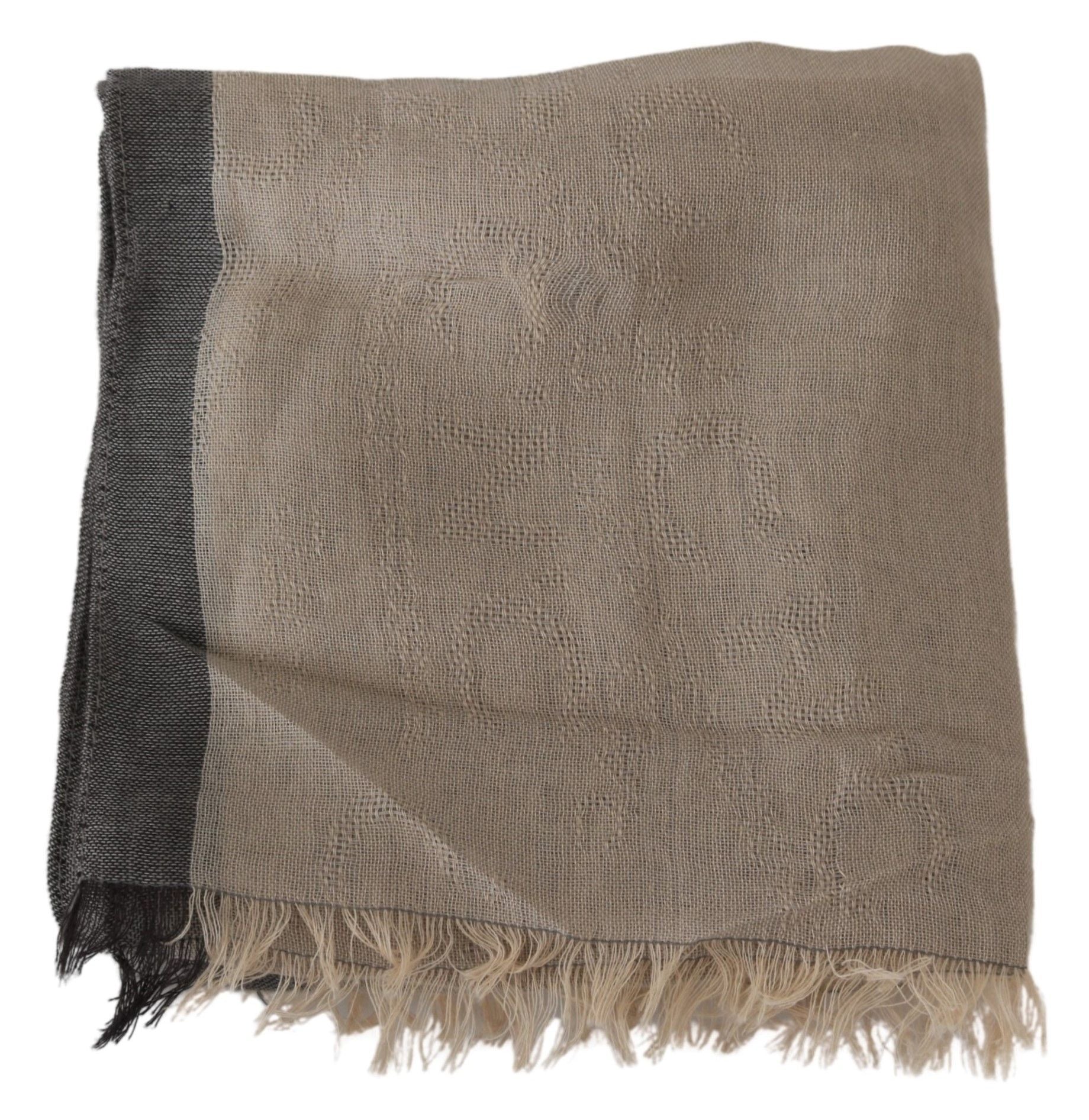 Beige Women Cotton Shawl Scarf