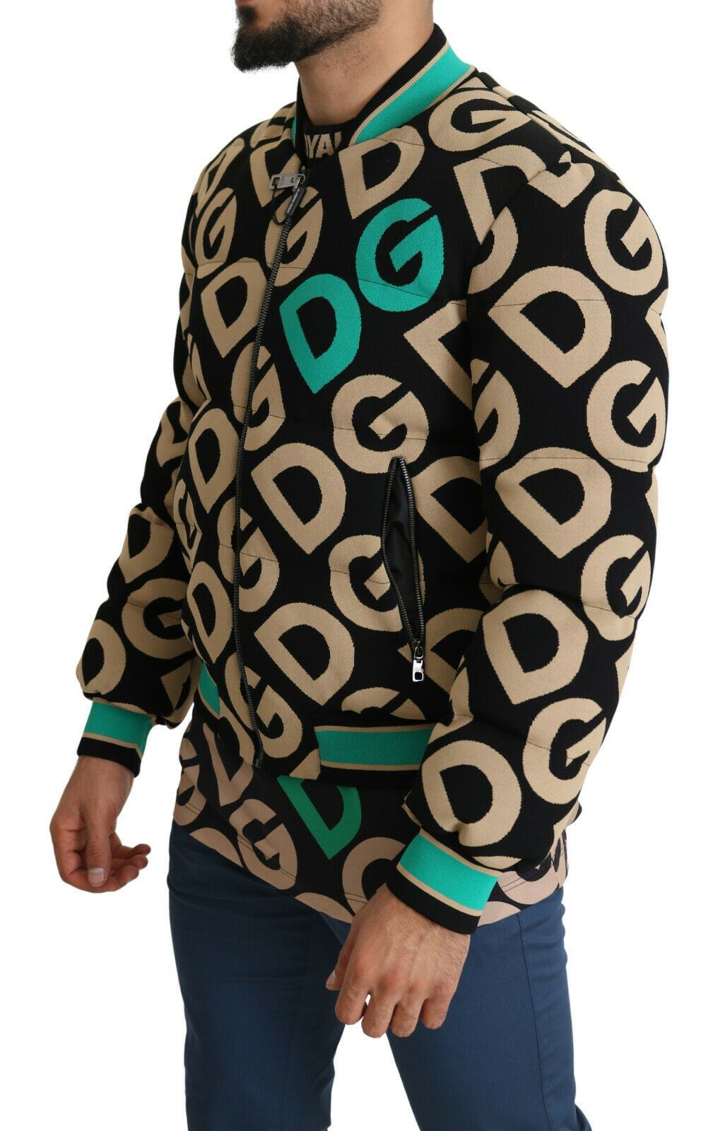 Jacke mit mehrfarbigem DGMILLENNIALS-Logoprint