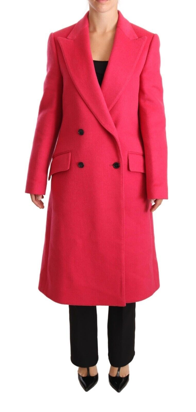 Pink Double Breasted Trenchcoat Jacket