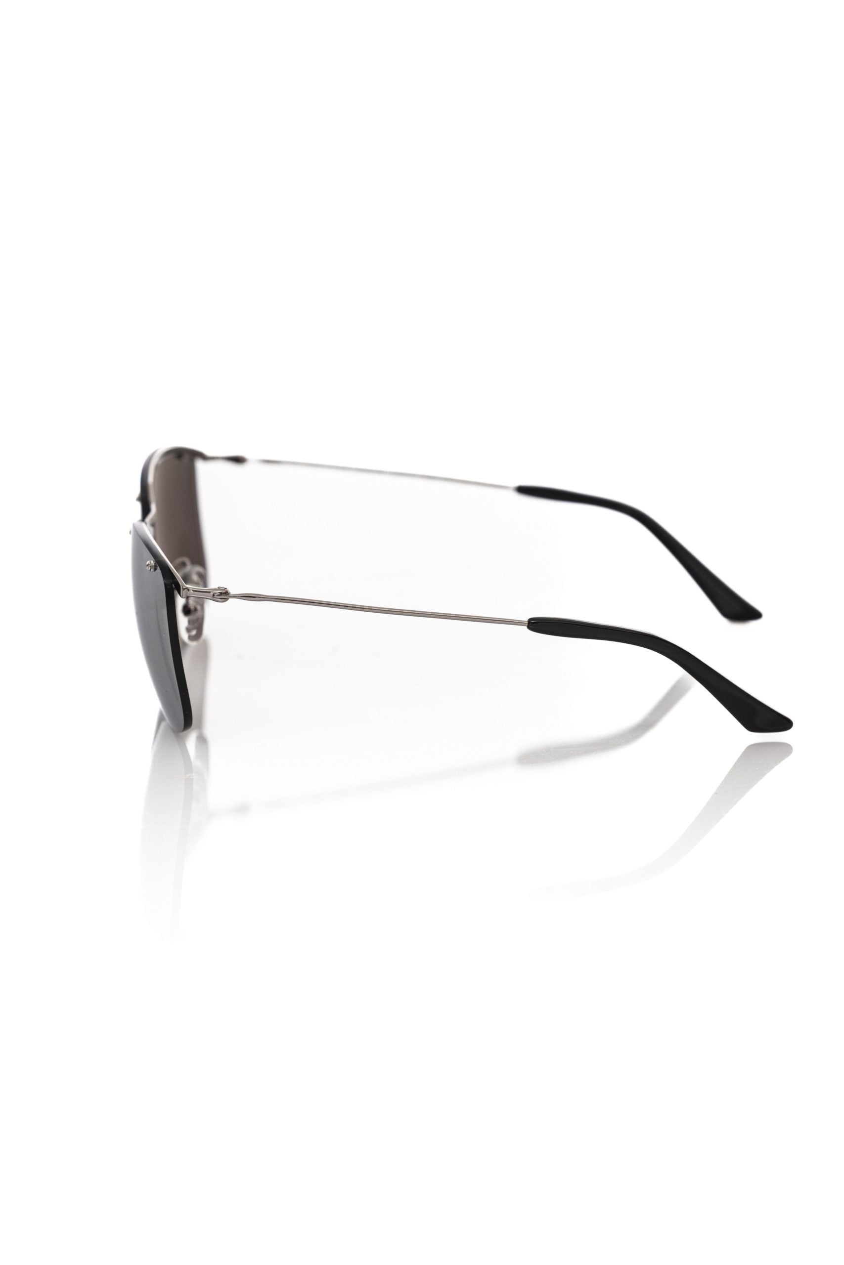 Silver Metallic Fibre Men Sunglass