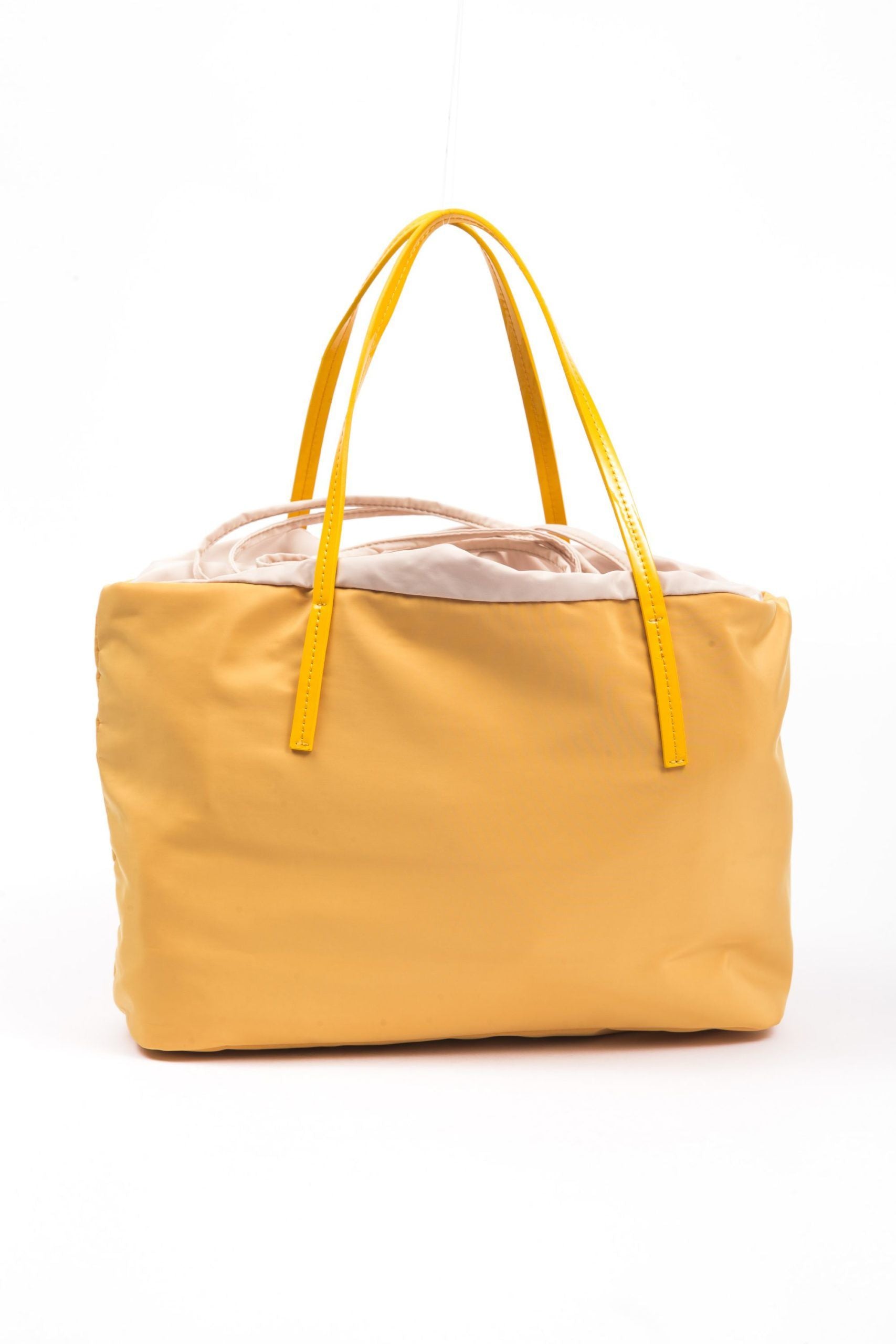 Yellow Polyester Women Shoulder Bag